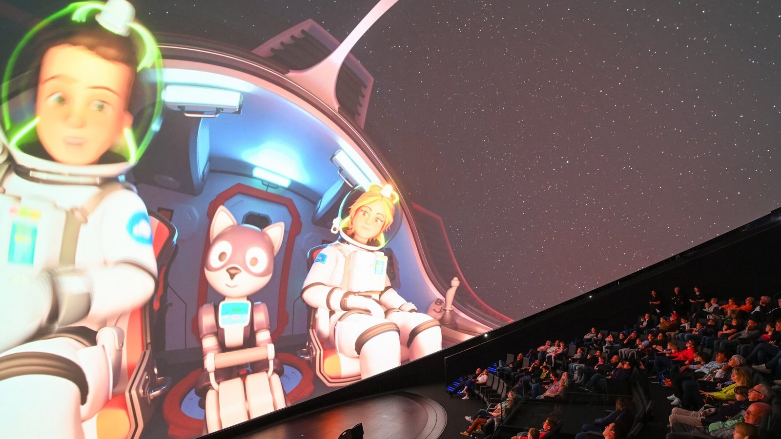 Im Science Dome der Experimenta wird Filmeschauen auf der XXL-Leinwand zum besonderen Erlebnis. Foto: Experimenta Im Science Dome der Experimenta wird Filmeschauen auf der XXL-Leinwand zum besonderen Erlebnis. Foto: Experimenta