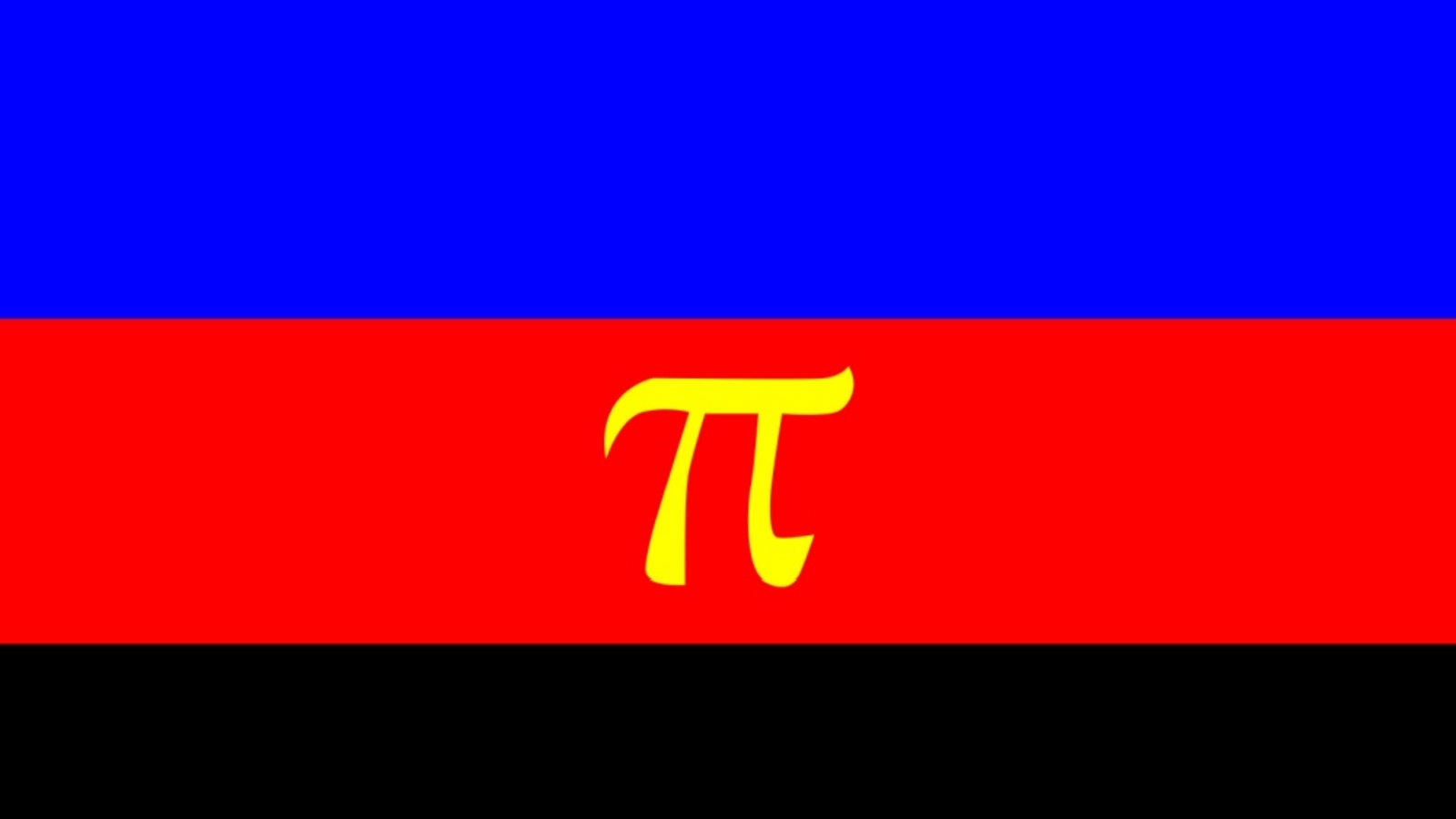 Flagge für Polyamorie: Die Polyamory Pride Flagge hat drei horizontale Streifen: blau, rot und schwarz. In der Mitte steht ein goldenes Pi-Zeichen, das für den Anfangsbuchstaben von „Polyamorie“ steht. Der blaue Streifen steht für Offenheit und Ehrlichkeit zwischen allen Partnern, der rote Streifen symbolisiert Liebe und Leidenschaft, und der schwarze Streifen steht für Solidarität mit denjenigen, die ihre polyamoren Beziehungen aufgrund der gesellschaftlichen Stigmatisierung verbergen müssen. Diese Flagge steht für die Akzeptanz einvernehmlicher, nicht-monogamer Beziehungen.Foto: Michiru13/Shutterstock
