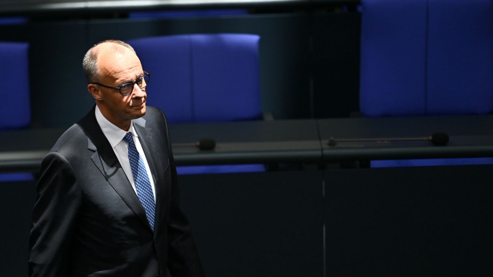 Friedrich Merz am Tag der Kanzlerwahl im Bundestag.Foto: Sebastian Gollnow/dpa