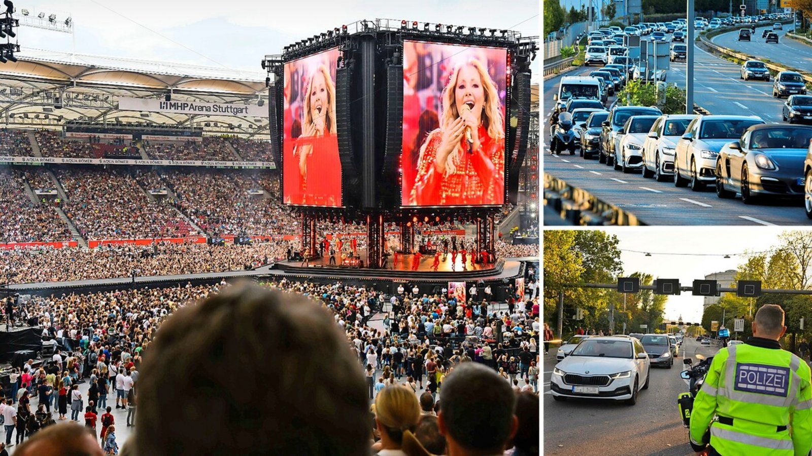 Bei Großveranstaltungen wie dem Konzert von Helene Fischer bilden sich rund um den Neckarpark regelmäßig lange Staus.Foto: Rosar, Lichtgut (2) Bei Großveranstaltungen wie dem Konzert von Helene Fischer bilden sich rund um den Neckarpark regelmäßig lange Staus.Foto: Rosar, Lichtgut (2)