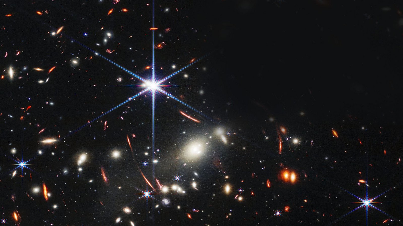 Das Bild des James-Webb-Teleskops zeigt einen Galaxienhaufen, wie er vor 4,6 Milliarden Jahren erschienen ist.Foto: dpa/Space Telescope Science Institut Das Bild des James-Webb-Teleskops zeigt einen Galaxienhaufen, wie er vor 4,6 Milliarden Jahren erschienen ist.Foto: dpa/Space Telescope Science Institut