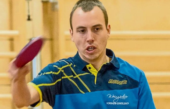 Felix Nickel hat mit den TTF Gündelbach einen ungefährdeten 9:3-Mannschaftssieg gegen den TSV Ensingen II eingefahren. Foto: Leitner