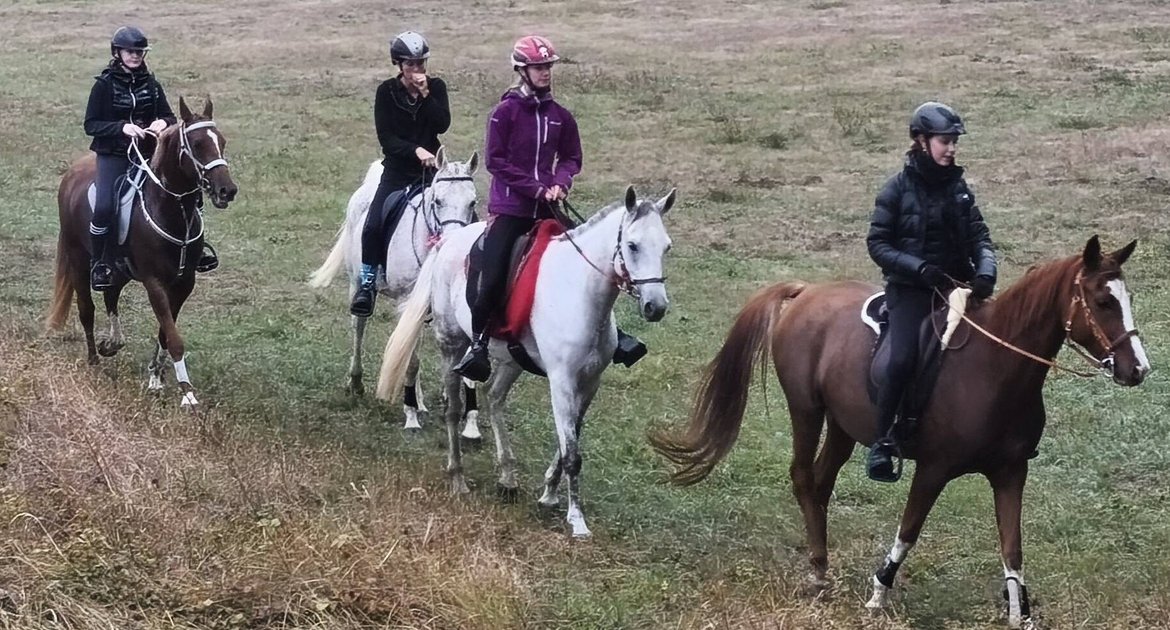 Reiten, Distanzreiten, Finnja Röhm (2. von rechts), Foto: privat