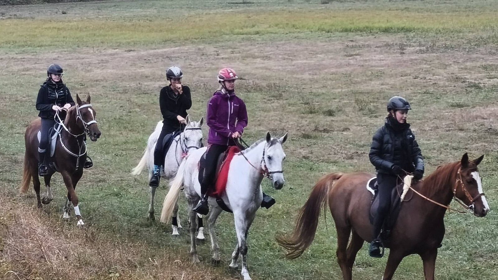 Über Stock und Stein geht es für Finnja Röhm (2. von rechts) und Jamal de Banocres. Foto: privat Über Stock und Stein geht es für Finnja Röhm (2. von rechts) und Jamal de Banocres. Foto: privat