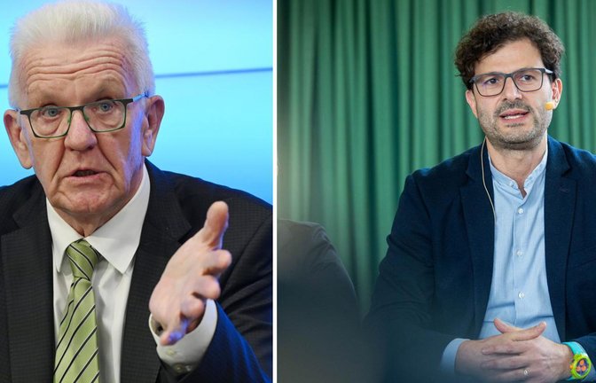 Luigi Pantisano (rechts) kritisierte Winfried Kretschmann (links) für dessen Forderung nach mehr Arbeit. .<span class='image-autor'>Foto: dpa/Marijan Murat (l) / Lichtgut (r)</span>