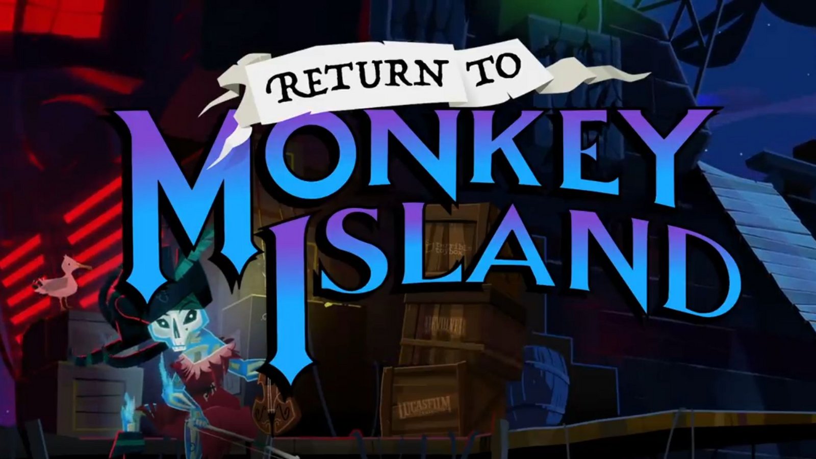 „Return to Monkey Island“ soll bereits im Jahr 2022 erscheinen.Foto: Devolver Digital/Lucasfilm Games „Return to Monkey Island“ soll bereits im Jahr 2022 erscheinen.Foto: Devolver Digital/Lucasfilm Games