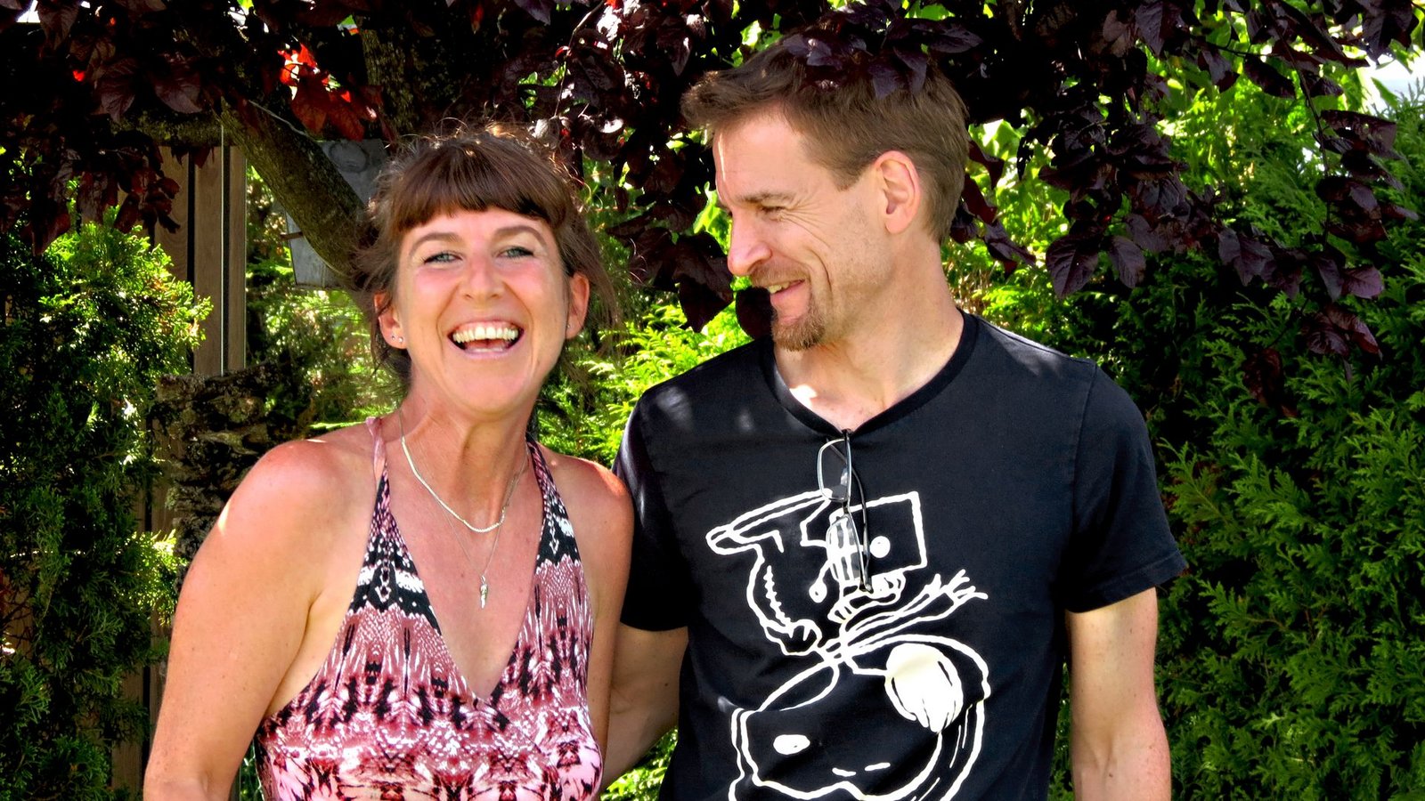 „Es ist auch die Vergangenheit, die uns ausmacht“: die 49-jährige Nicole Bauer und der 50-jährige Matthias Erbacher.Foto: Nadja Otterbach „Es ist auch die Vergangenheit, die uns ausmacht“: die 49-jährige Nicole Bauer und der 50-jährige Matthias Erbacher.Foto: Nadja Otterbach