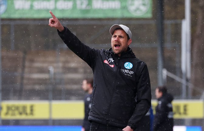 Die Richtung in Sachen Ergebnisse stimmt  – Marco Wildersinn würde die Entwicklung bei den Stuttgarter Kickers gerne über das Saisonende hinaus vorantreiben.<span class='image-autor'>Foto: Baumann</span>