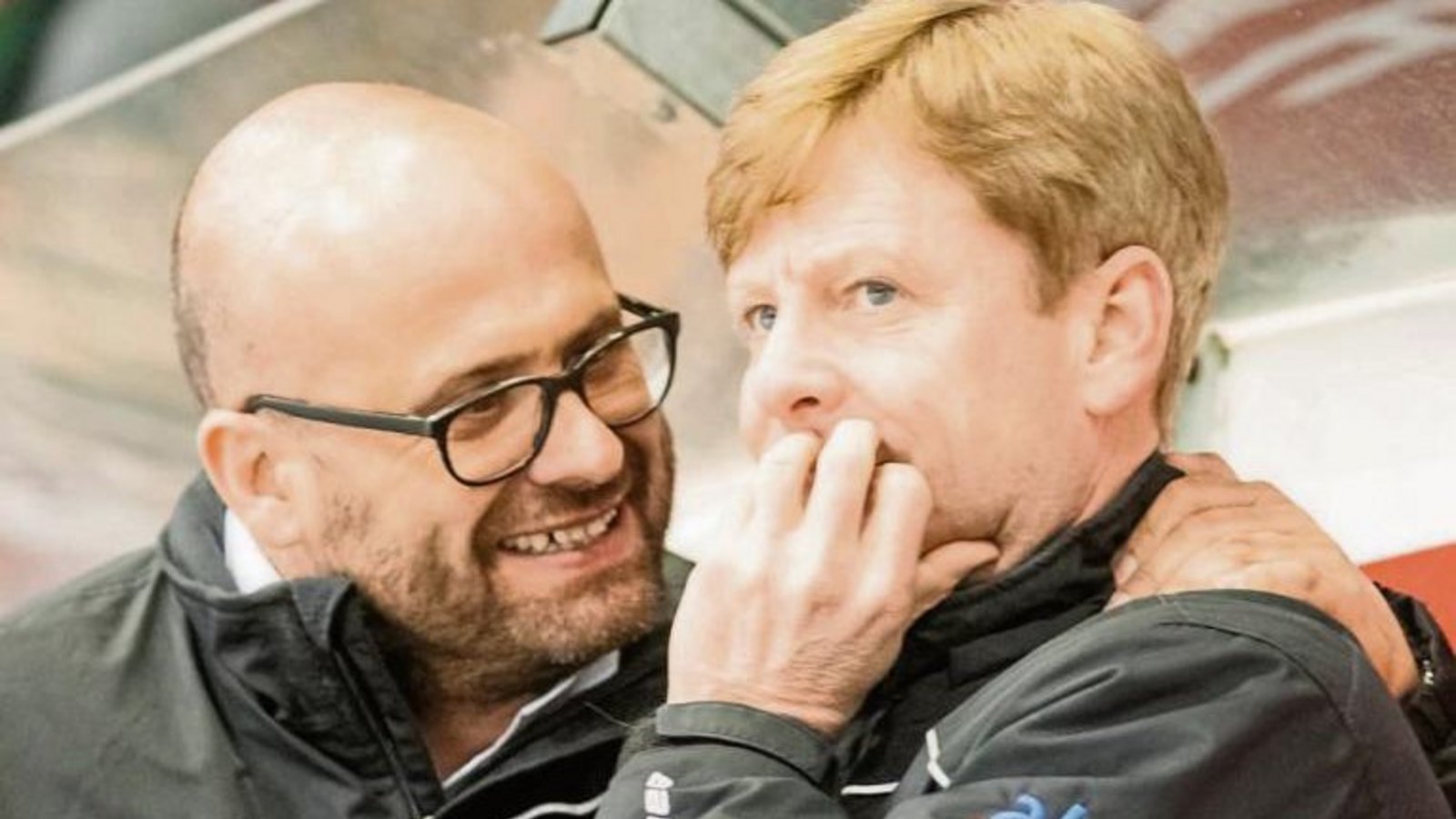 Steelers-Geschäftsführer Volker Schoch (links) und Trainer Kevin Gaudet freuen sich über den Einzug ins Play-off-Finale. Wie oft werden sie sich in den nächsten Tagen freuen? Foto: Simecek Steelers-Geschäftsführer Volker Schoch (links) und Trainer Kevin Gaudet freuen sich über den Einzug ins Play-off-Finale. Wie oft werden sie sich in den nächsten Tagen freuen? Foto: Simecek