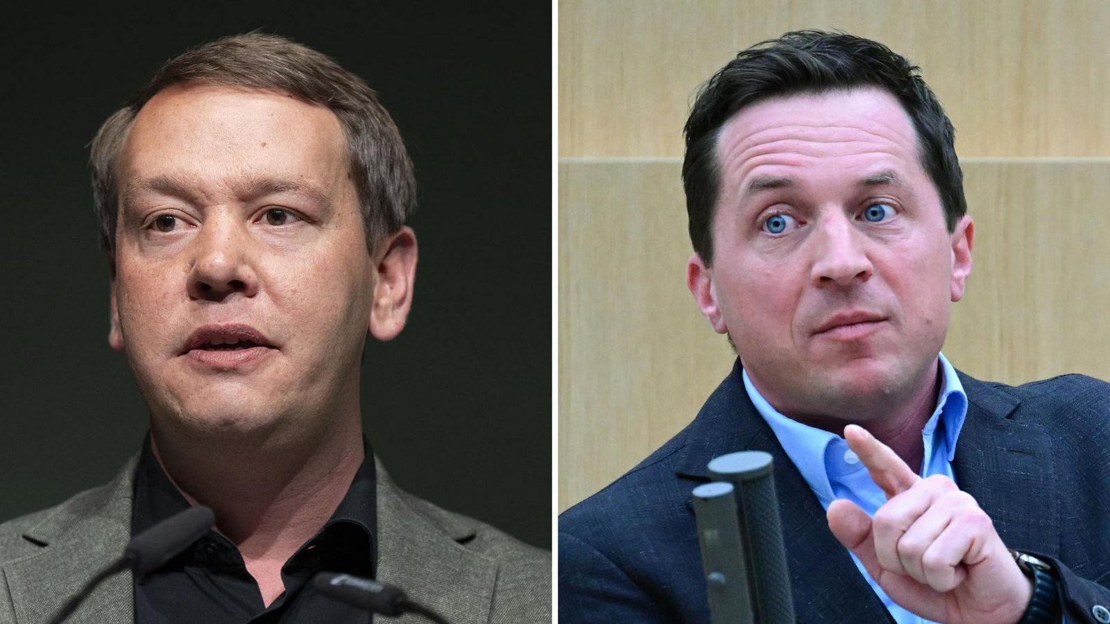 Grünen-Innenpolitiker Oliver Hildenbrand und sein Pendant bei der SPD, Sascha Binder, sprechen sich für strengere Überprüfungen aus.Foto: Marijan Murat/dpa