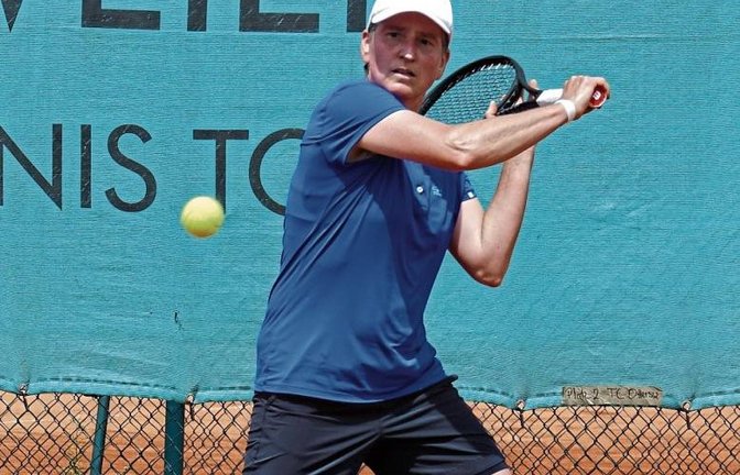 Die 52-jährige Petra Dobusch ist die Nummer eins der Setzliste der Frauen 40 des TC Doggenburg Stuttgart – auch bei der Mannschafts-DM am Wochenende. Foto: privat