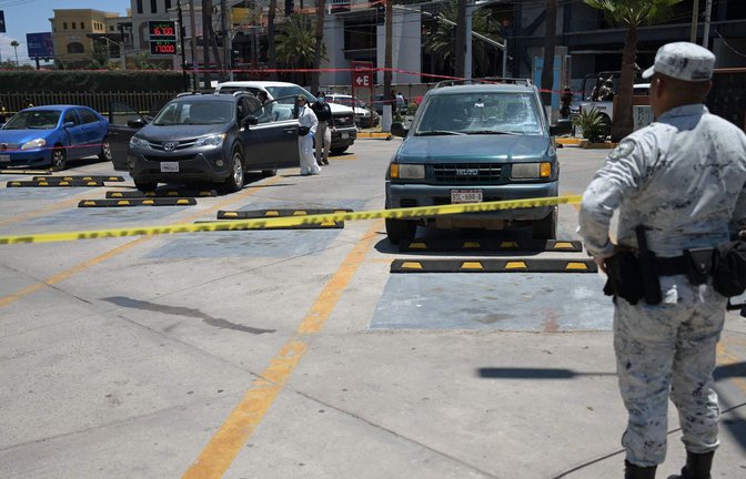 Die Leiche wurde auf einem Parkplatz nahe des Trainingsplatzes gefunden.<span class='image-autor'>Foto: Guillermo Arias / AFP</span>