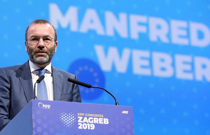 Manfred Weber ist Vorsitzender der größten Fraktion im Europäischen Parlament.<span class='image-autor'>Foto: AFP/DAMIR SENCAR</span>