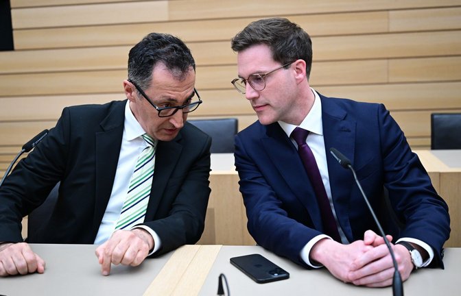 Cem Özdemir (links) oder Manuel Hagel – wer wird Ministerpräsident? Das müssen am Ende die Parteien aushandeln.<span class='image-autor'>Foto: Bernd Weißbrod/dpa</span>