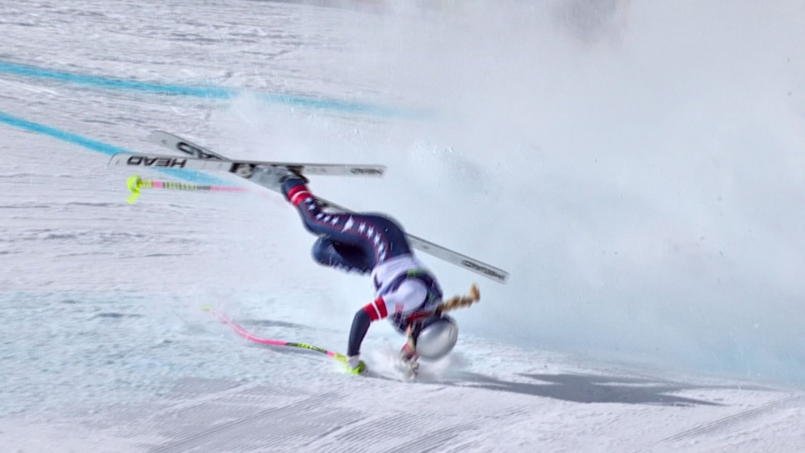 Verletzungen gehören zum Profisport: die US-Skirennläuferin Lindsey Vonn bei ihrem Sturz auf der olympischen Abfahrtsstrecke.Foto: Uncredited/Olympic Broadcasting Verletzungen gehören zum Profisport: die US-Skirennläuferin Lindsey Vonn bei ihrem Sturz auf der olympischen Abfahrtsstrecke.Foto: Uncredited/Olympic Broadcasting