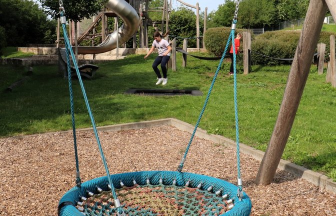 Hinter dem Abenteuerspielplatz wartet unsere dritte Rätselfrage als Teil des Funparks.  <span class='image-autor'>Fotos: Gergen</span>