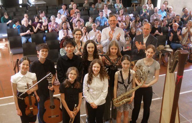 Viel Applaus gibt es für die Solisten bei der Matinee der Jugendmusikschule.  <span class='image-autor'>Fotos: Friedrich</span>