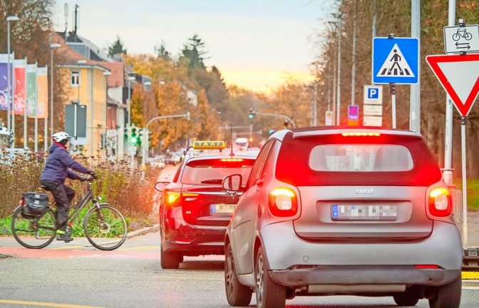 Auch an der Ludwigsburger Sternkreuzung gab es schon Unfälle mit Radfahrern.<span class='image-autor'>Simon Granville</span>