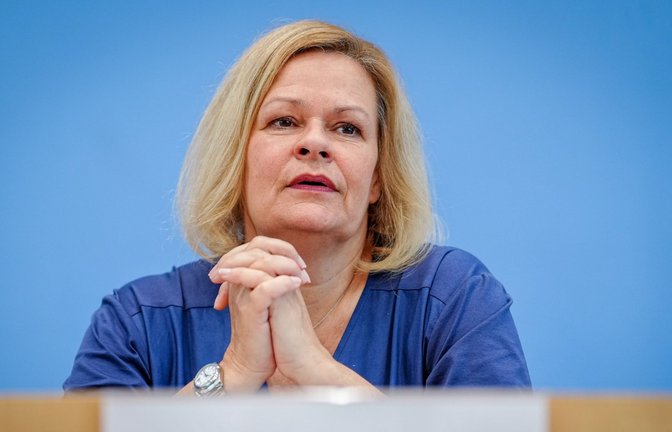 Bundesministerin für Inneres und Heimat: Nancy Faeser. (Archivbild)<span class='image-autor'>Foto: dpa/Kay Nietfeld</span>