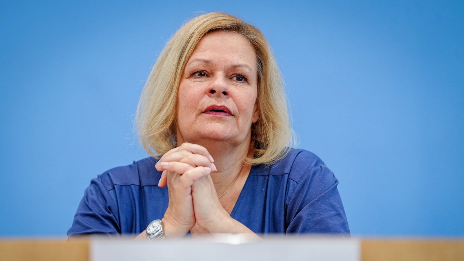 Bundesministerin für Inneres und Heimat: Nancy Faeser. (Archivbild)Foto: dpa/Kay Nietfeld