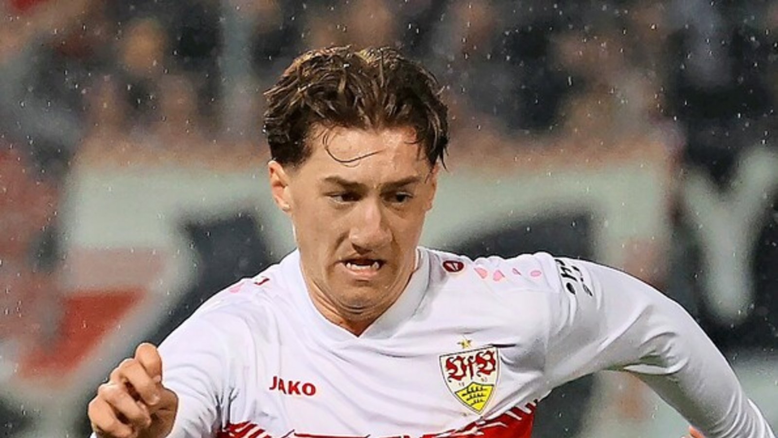 Angelo Stiller treibt das Spiel des VfB Stuttgart nach vorne.Foto: Baumann