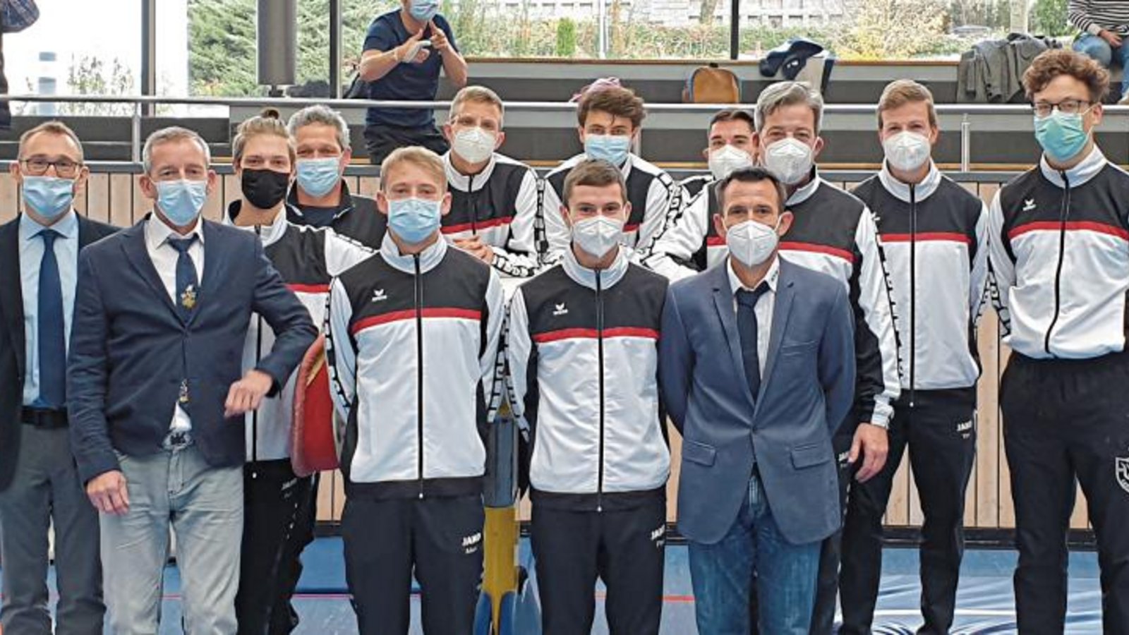 Waren für die TG Ingersheim/Sersheim beim Ligapokal im Einsatz: Patrick Nägele (sechs Geräte), Timo Kögele, Pascal Würth (beide vier Geräte), Yannis Grau, Jannis Noé (beide drei Geräte), Tim Henning, Felix Lehmann und Maxi Otterbach (alle ein Gerät) Foto: privat