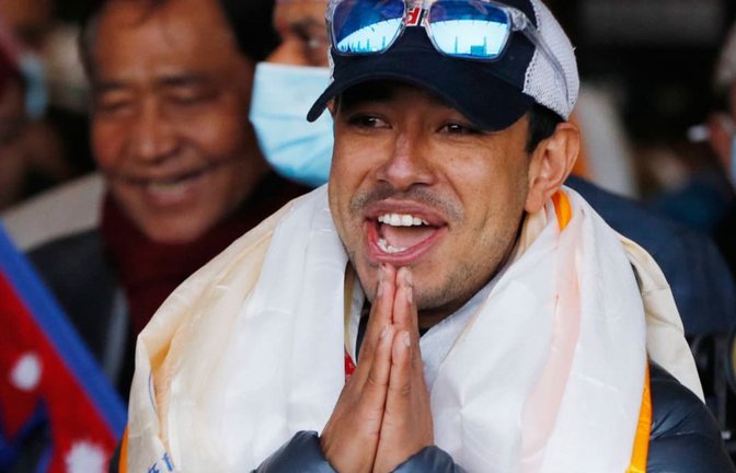 Extrembergsteiger Nirmal Purja ist nach Angaben seiner Firma tot (Archivfoto).<span class='image-autor'>Niranjan Shrestha/AP/dpa</span>
