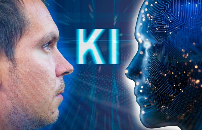 Mensch vs KI: Wer wird diesen Konkurrenzkampf gewinnen? Und wenn KI obsiegt, was wird aus der Menschheit? (Fotomontage)<span class='image-autor'>Imago/Bihlmayerfotografie</span>