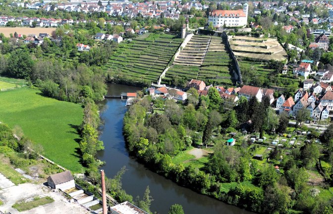 Zwischen den Bürgergärten und dem Häcker-Areal soll zur Gartenschau eine der beiden neuen Brücken entstehen.  Archivfoto: VKZ/Küppers