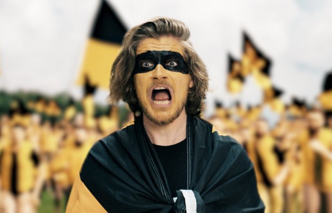 Eine wilde Slapstick-Schlacht zeigt der neue Enzkreis-Film, der humorvoll für den Enzkreis wirbt und auf das 50-jährige Jubiläum hinweist. <span class='image-autor'>Foto: LE</span>