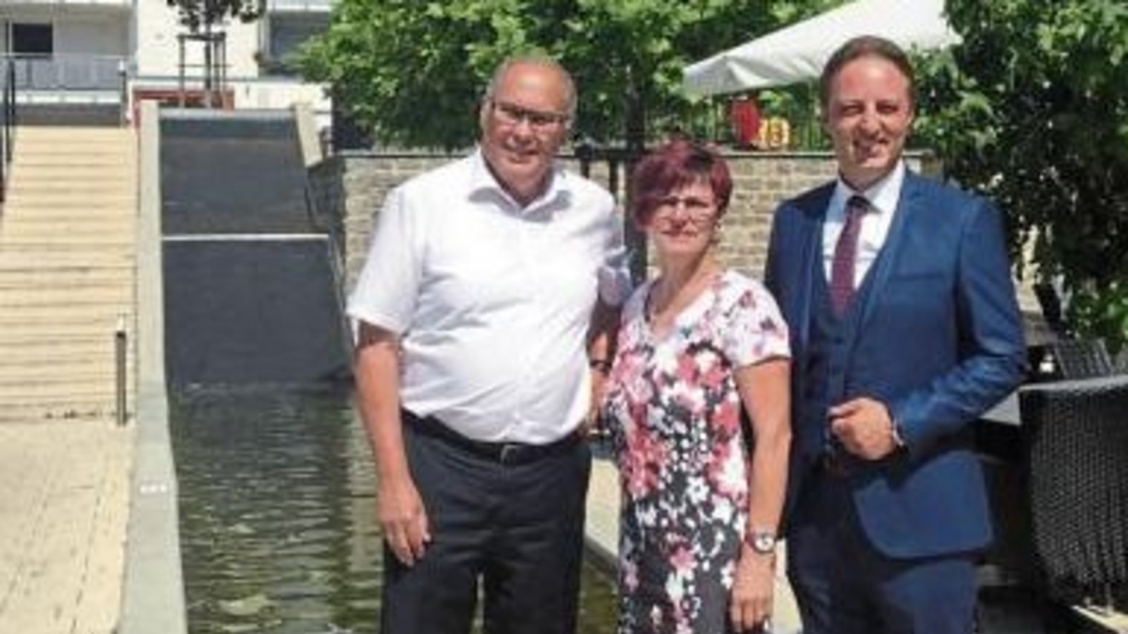 Werner Somlai, Anita Götz und Macit Karaahmetoglu in Oberriexingen. Foto: p Werner Somlai, Anita Götz und Macit Karaahmetoglu in Oberriexingen. Foto: p