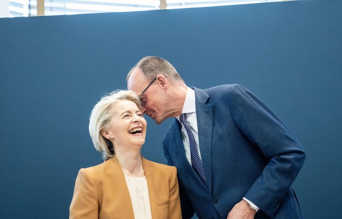 Vor dem Krisengipfel trifft CDU-Chef Friedrich Merz die EU-Kommissionspräsidentin Ursula von der Leyen – die Erwartungen aus Brüssel an ihn sind riesig (Archivbild).<span class='image-autor'>Foto: /Chris Emil Janßen</span>
