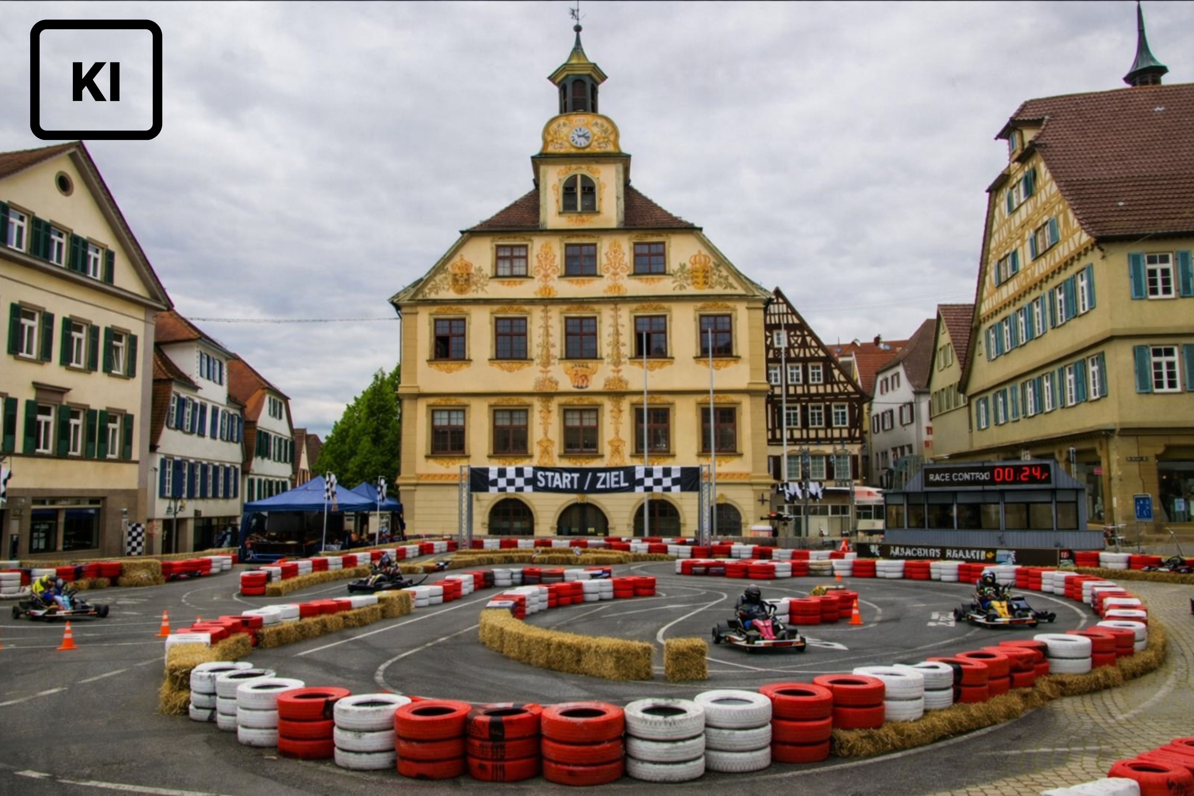 Auch das würde den Schülern gut gefallen: Eine Kartbahn auf dem Vaihinger Marktplatz. Auch das würde den Schülern gut gefallen: Eine Kartbahn auf dem Vaihinger Marktplatz.