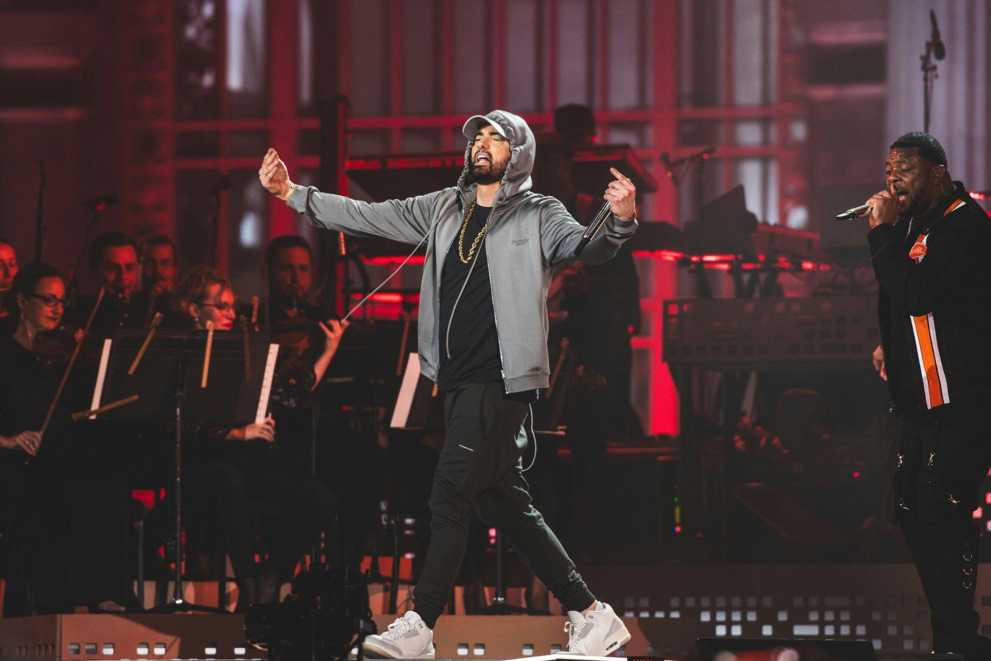 Einer der Performer des Abends: Rapper Eminem (hier bei einem Konzert in Detroit, Michigan).<span class='image-autor'>Foto: Jacob giampa / shutterstock.com</span>