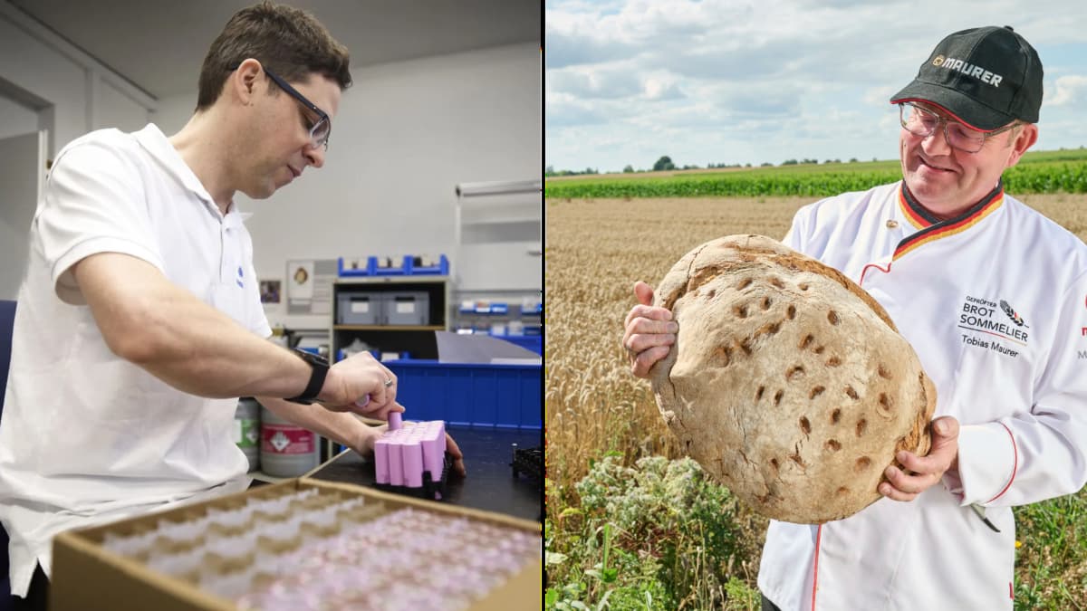 Die Firma von Johannes Schlee hat sich auf Akkus spezialisiert, Tobias Maurer ist Chef der Winnender Bäckerei Maurer.Stoppel/Peter Oppenländer/Bäckerei Maurer Die Firma von Johannes Schlee hat sich auf Akkus spezialisiert, Tobias Maurer ist Chef der Winnender Bäckerei Maurer.Stoppel/Peter Oppenländer/Bäckerei Maurer
